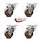Service Caster 3 Inch High Temp Glass Filled Nylon Wheel Swivel Top Plate Caster Set SCC SCC-20S314-GFNSHT-4 - alternate 4